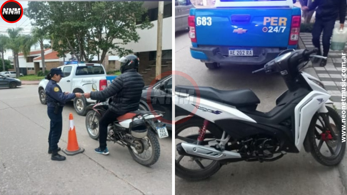 Diamante: retuvieron seis motos en controles de tránsito