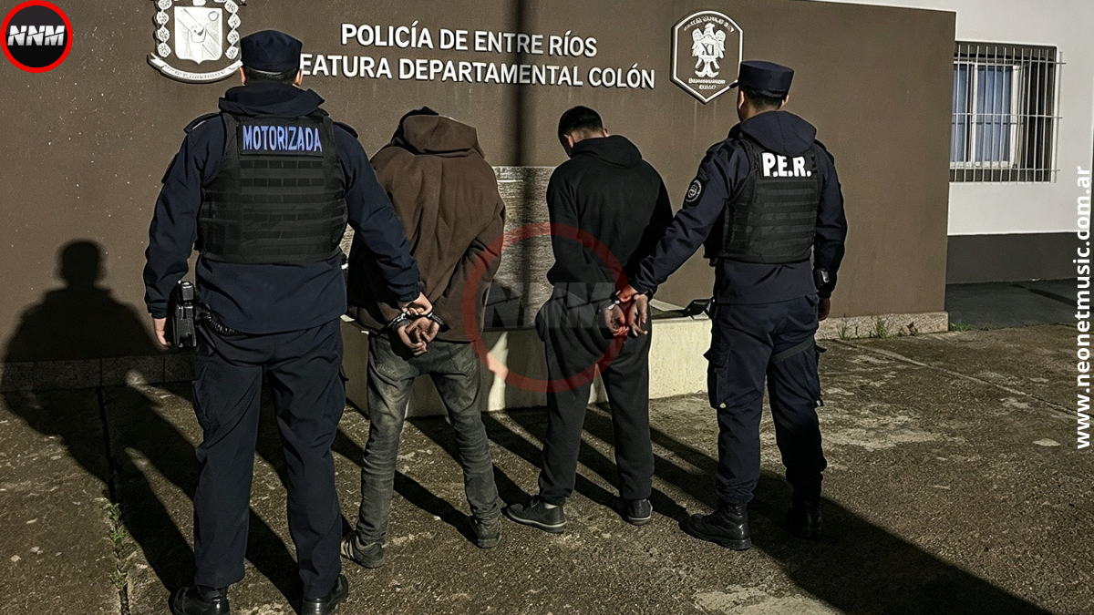 Colón: dos detenidos por robo de cables del alumbrado público