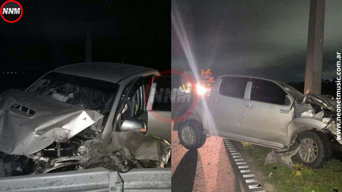 Choque de camioneta con caballo en la autopista Rosario-Santa Fe