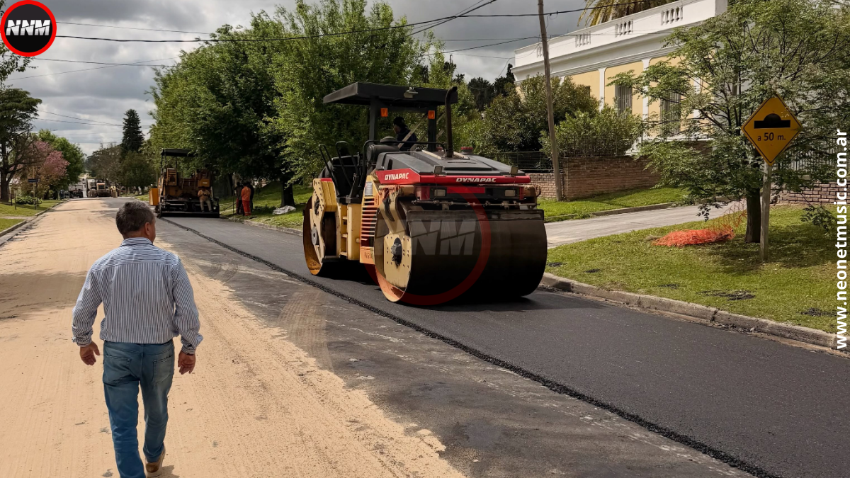 Avanza la pavimentación de calle Alvear en Aldea Brasilera