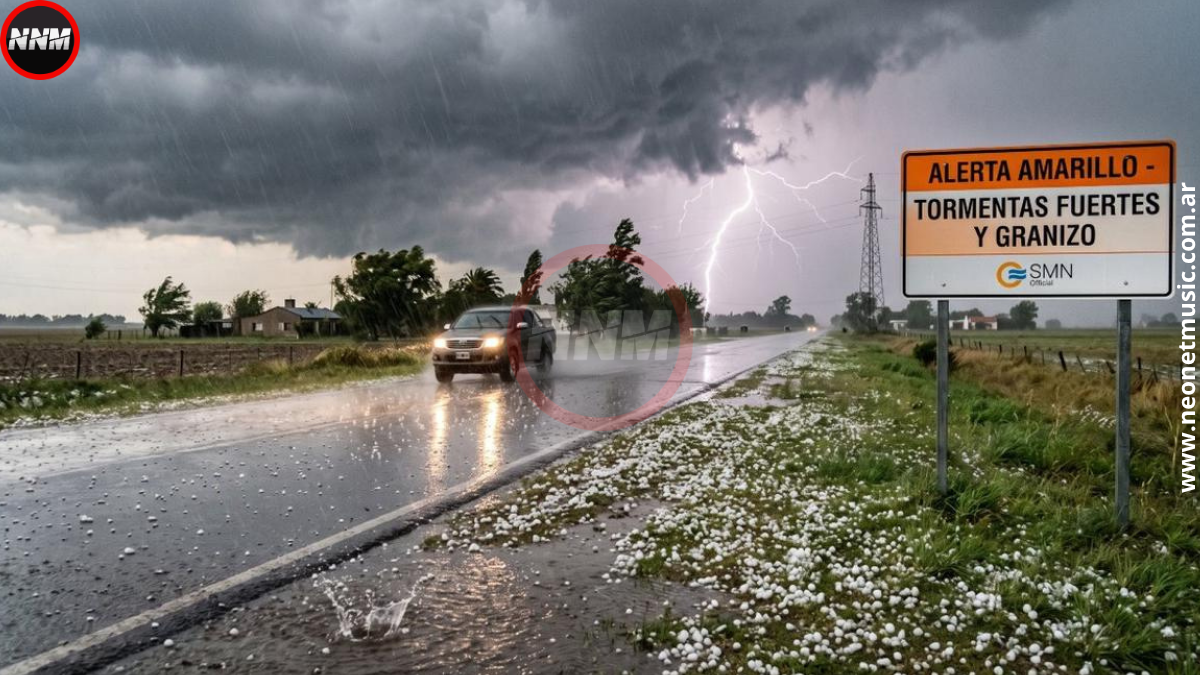 Alerta amarilla por tormentas fuertes en Entre Ríos y Santa Fe