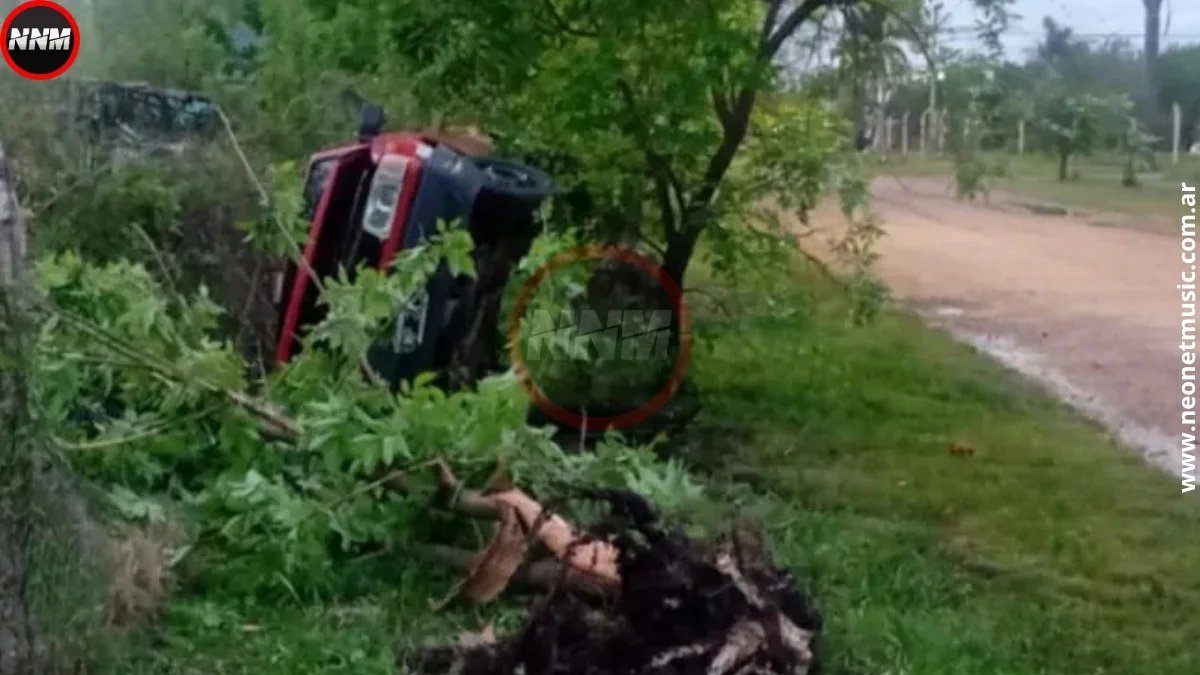 Vuelco en Chajarí: conductor con 1,14 de alcohol