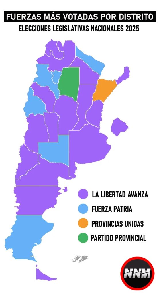 Lagislativas nacionales mapa 2025